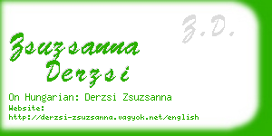 zsuzsanna derzsi business card